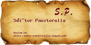 Sátor Pasztorella névjegykártya